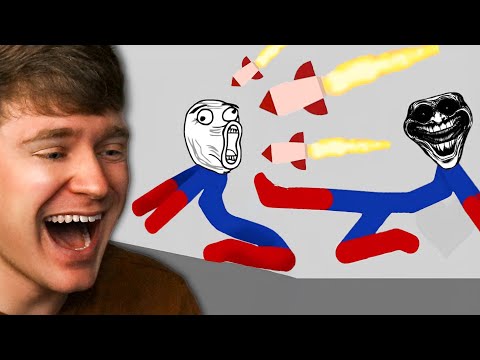 Reacting to CRAZY Stickman Dismounting FAILS!