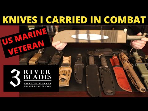 The Knives I Carried Into Combat - US MARINE VETERAN