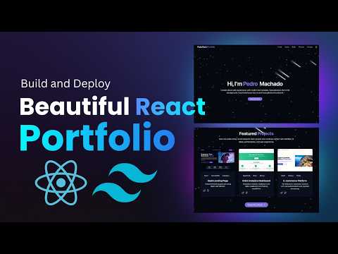 Build And Deploy a Modern Personal Portfolio with ReactJS and TailwindCSS | React Beginner Tutorial