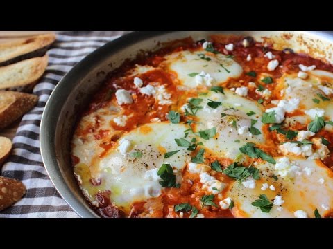 Shakshuka Recipe (Eggs Poached in Spicy Tomato Pepper Sauce) | Food Wishes