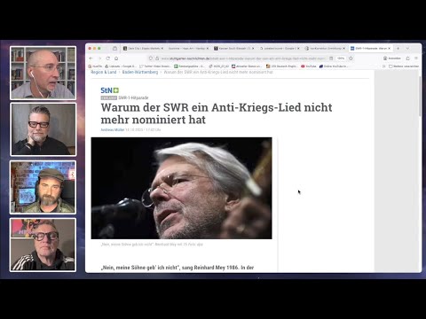 Reinhard Mey Song gecancelt. Politikergeneration.  Kayvan Soufi Siavash im Home Office.