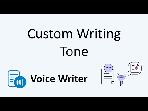 Train your own writing style with Voice Writer