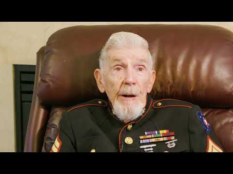 WW2 Marine Describes Brutal Hand to Hand Combat Against Thousands of Japanese Fanatical Troops!