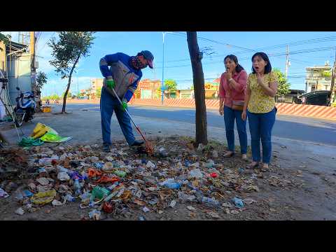 This sidewalk had YEARS of trash. How long do you think it was abandoned?