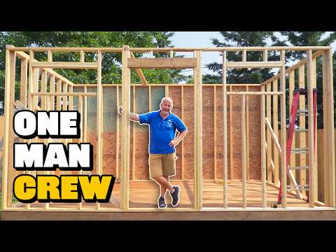 How to Frame a Shed (One Section at a Time)