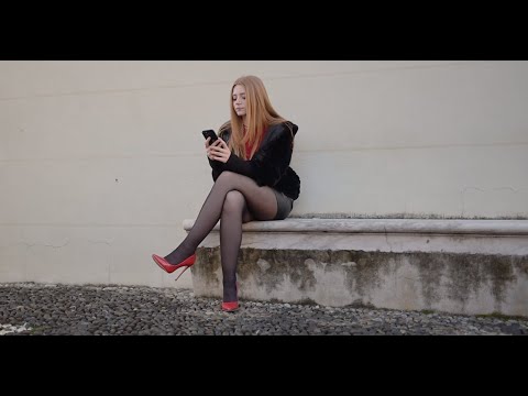 NYLON FASHION GLAMOUR FILM : Back SEAMED Pantyhose, Stockings, Tights (4K)