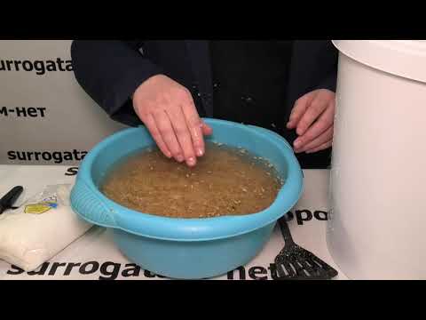 Moonshine made with wheat and sugar, no yeast. Detailed recipe.