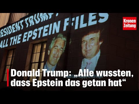 Trump: „Alle wussten, dass Epstein das getan hat“ | krone.tv NEWS