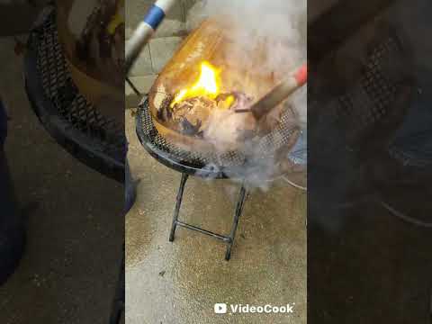 Fractal burning 5 wooden bowls real time