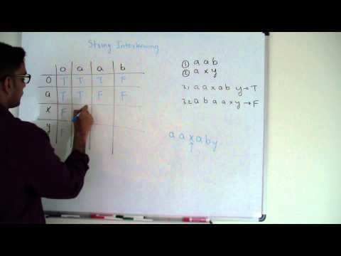 String Interleaving Dynamic Programming