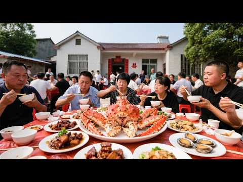 随200来安徽蒙城农村搂结婚大席，波龙 鲍鱼 新鲜又实惠，大别墅真的实名羡慕了【我是忐忑妞】