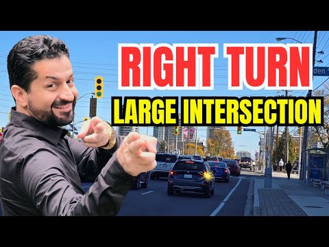 How to make a right turn ( Large Intersection )?