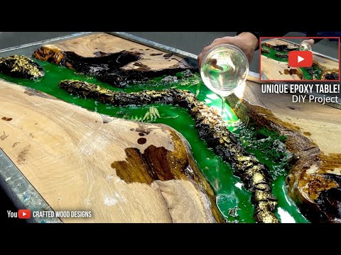 30 Crazy Days:  Hand-Carving Tree Bark And Pouring Resin To Create A Unique Anaconda Table