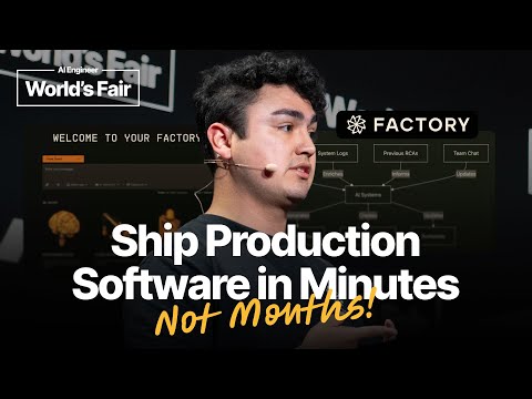 Ship Production Software in Minutes, Not Months — Eno Reyes, Factory