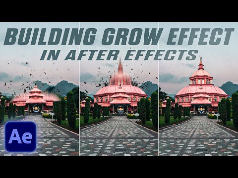 How to create Building Grow Effect in After Effects | House Drop Effect in After Effects
