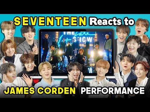 SEVENTEEN Reacts To Home;Run Performance On The Late Late Show With James Corden