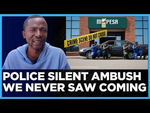 THE SILENT NIGHT POLICE TRAILED AND LET US ROB A CASH POINT THEN OPENED FIRE