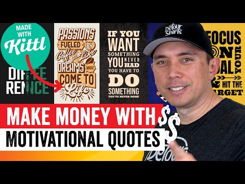 Do This To Start 2024 Strong! Create 100s of Motivational Quotes using Kittl for Print on Demand