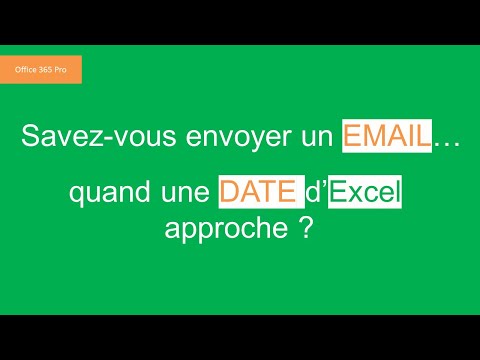 Power Automate: comment envoyer un Mail à partir d'Excel (office365 Pro)