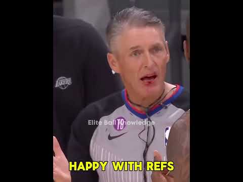NBA GOATS Happy With Refs Vs Not Happy With Ref #nba #basketball #sports #lebronjames #michaeljordan