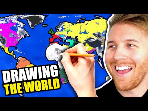 Can I Draw All Civilizations on This GIANT World Map? (Doodle Empires)