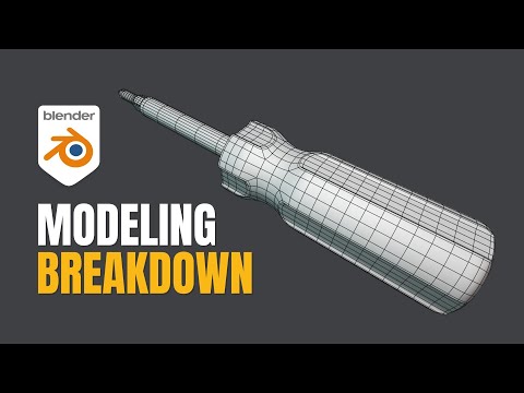 Blender product modeling tutorial: screwdriver (Realtime)