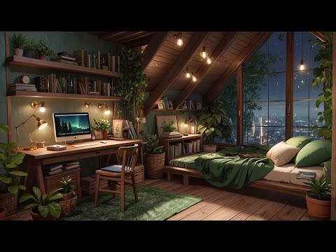 Quiet Green Loft 🪴 Chill Lofi Music for Peaceful Nights