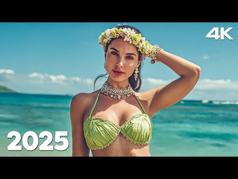 Summer Relaxing Vibes 4K UHD 2025 🌴 Chill Tropical Deep House Mix