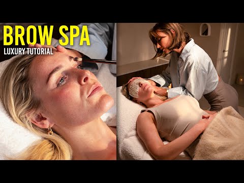 High End Luxury Brow Spa Lamination | Relaxing Tutorial