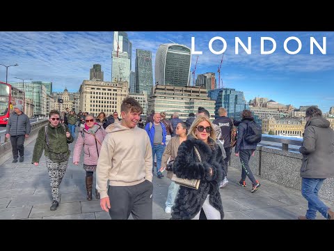 London City Walk - Exploring the World Famouse London Lanmarks - London Bridge to Tower Bridge