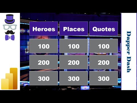 Power Bi : Play Jeopardy in Power Bi