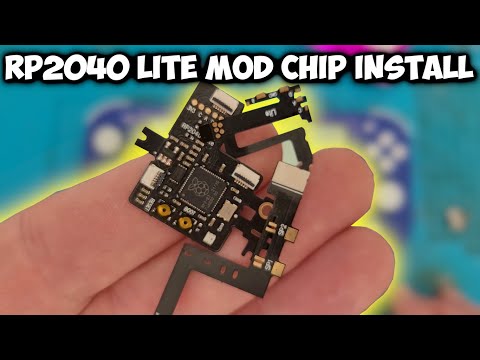 Microscope install of Lite RP2040 Mod chip