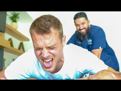 *Calvin Klein Model* Matt Nozka gets DEEP adjustments (chiro)