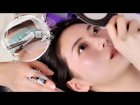 ASMR Whispering Beauty|Lash Lift+Extensions=TokTok Lash(Korean Version)|Visual Tingles for Sleep Aid