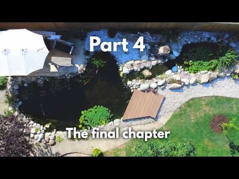 Building Dads Dream Pond PT4: Intake Bay, Fish Arrival & Garden Work