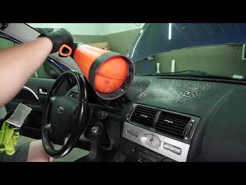 Terrible MISTAKE, but I managed it, interior dry cleaning, body polishing of Ford Mondeo