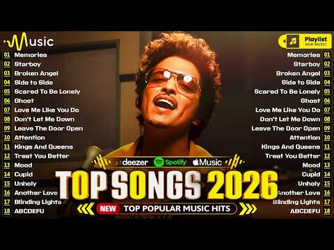 Bruno Mars, Maroon 5, Zayn, Adele, Dua Lipa, Ed Sheeran, Rihanna, Selena Gomez 🌊 Billboard Hot 100