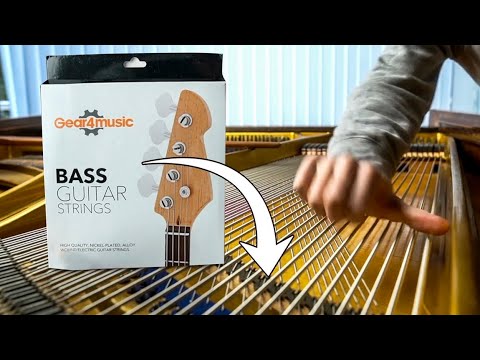 I put 200 BASS strings on a PIANO so I can slap it