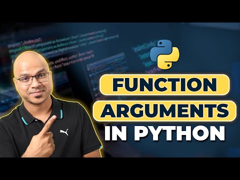 #33 Python Tutorial for Beginners | Function Arguments in Python