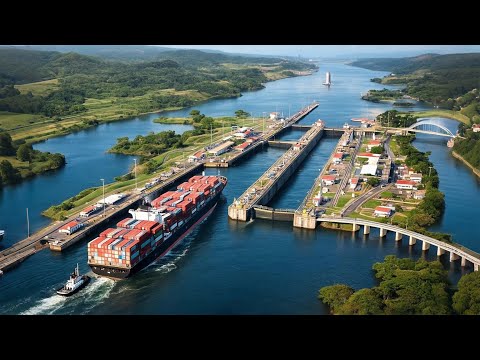 How Giant Cargo Ships Climb Through The Panama Canal —The Most Complex Canal In The World