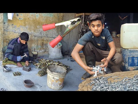 Car Roof Metal Sheets Recycling To Making New Battery Clips | How Car Battery Jumper Clamps Are Made