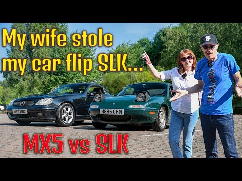 My wife has stolen my cheap SLK! Mrs Furious compares MX5 & SLK