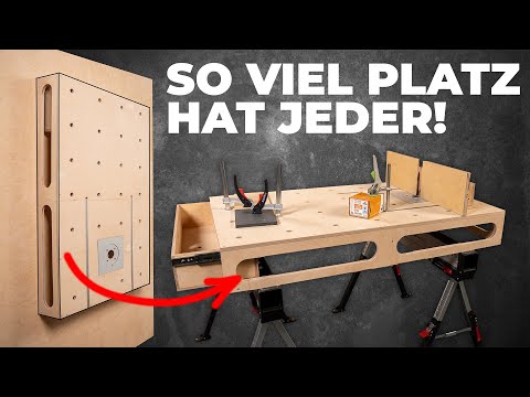 Werkbank für JEDEN: Tragbar, stark & mit integrierter Oberfräse!