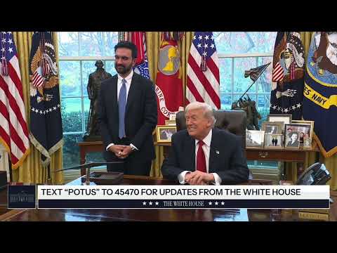 President Trump Meets With New York City Mayor-Elect Mamdani