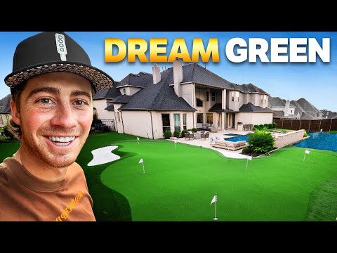 Revealing My Dream Backyard Golf Green!