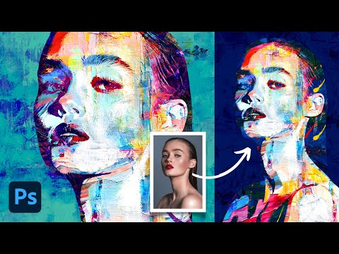 The Best Abstract Painting Effect ! 😱 Photoshop Tutorial