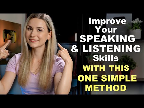 IMPROVE your LISTENING and SPEAKING skills with this ONE simple method #englishfluencyjourney