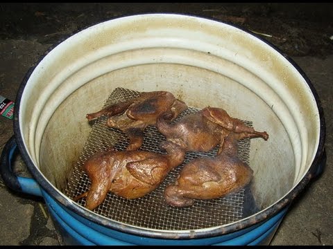 Самодельная коптильня для мяса, видео. Сделана своими руками из металла