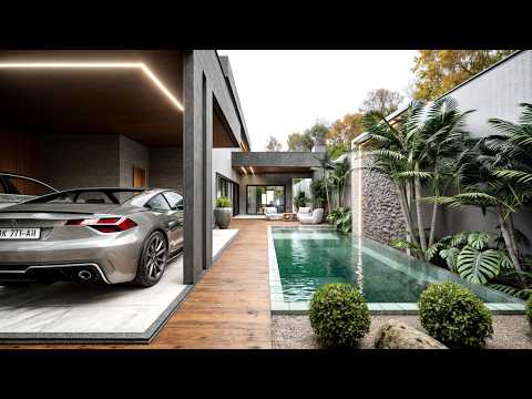 CASA em L PEQUENA E MODERNA || 3 QUARTOS || PLANTA BAIXA - TERRENO 10X26m P05