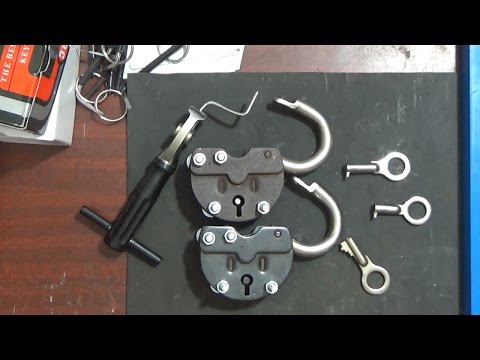 Вскрытие навесного сувальдного замка Этна